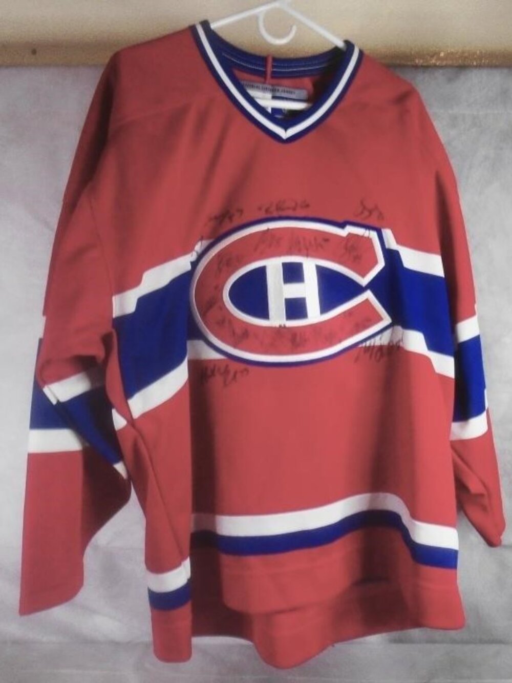 MONTREAL CANADIENS 2006-07 TEAM SIGNED CCM JERSEY Size Large